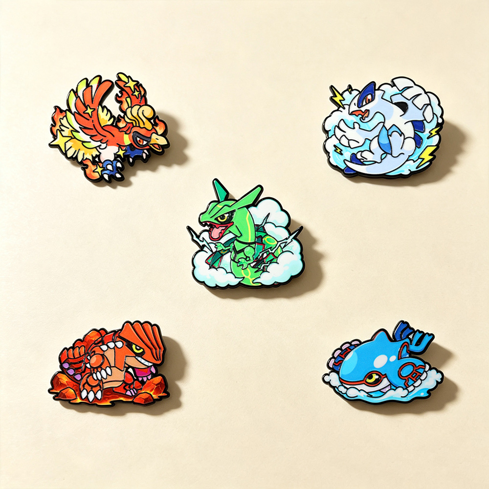 5Pcs Legendary Enamel Pins Ho‑ - đánh giá và giá Model Kit Lugia