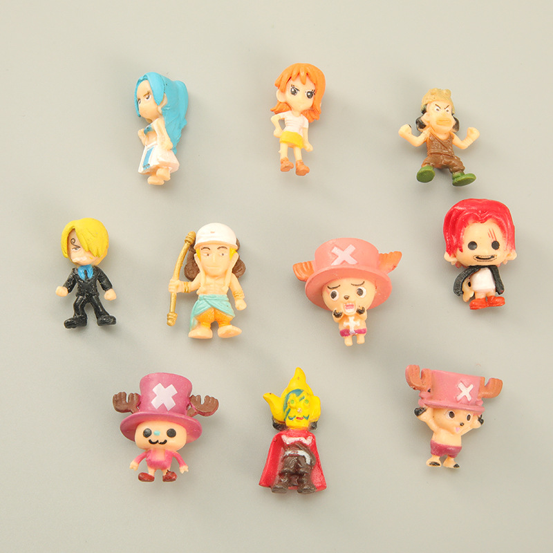 6-12Pcs/Set One Piece Monkey D - đánh giá và giá Model Kit One Piece Bandai