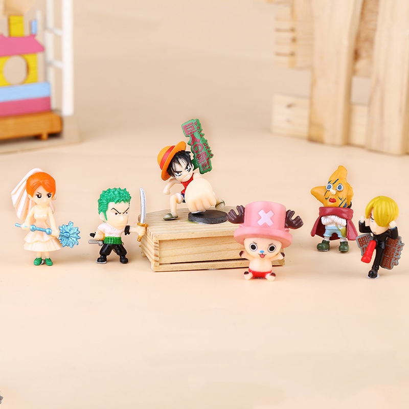 6-12Pcs/Set One Piece Monkey D - đánh giá và giá Model Kit One Piece Bandai