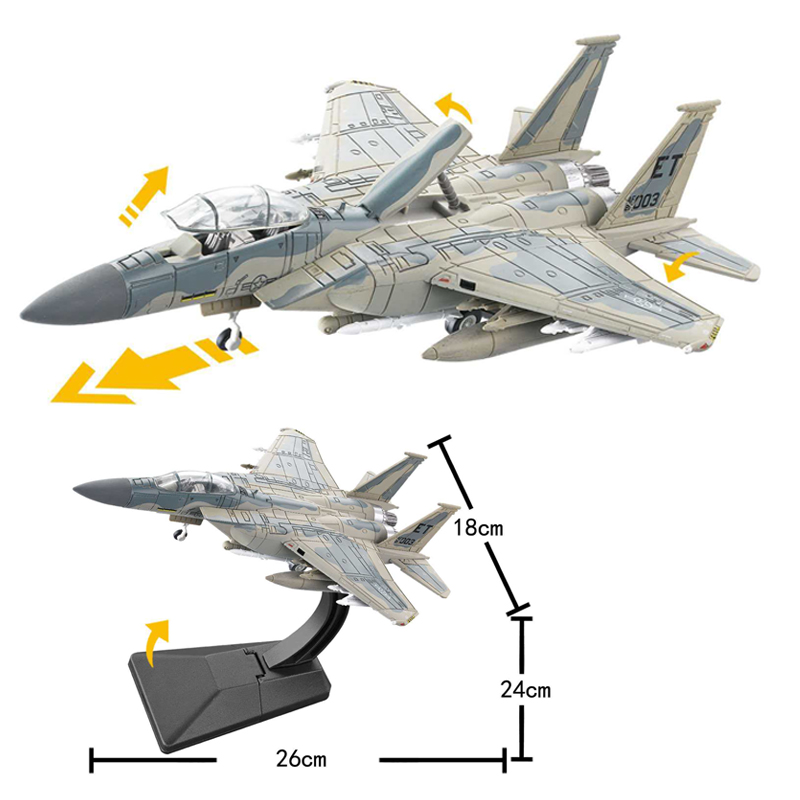 1:72 F-15 Fighter Aircraft DIY - đánh giá và giá Model Kit Simulator