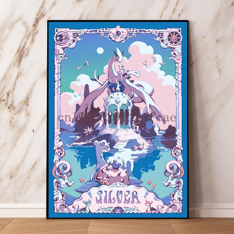 Pokemon Retro Cartoon Poster C - đánh giá và giá Model Kit Lugia