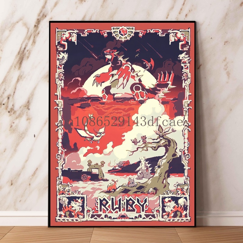 Pokemon Retro Cartoon Poster C - đánh giá và giá Model Kit Lugia