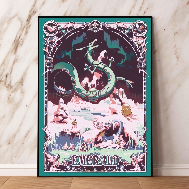 Pokemon Retro Cartoon Poster C - đánh giá và giá Model Kit Lugia