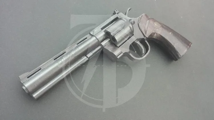 1:1 Revolver Python Gun 3D Pap - đánh giá và giá Model Kit Revolver