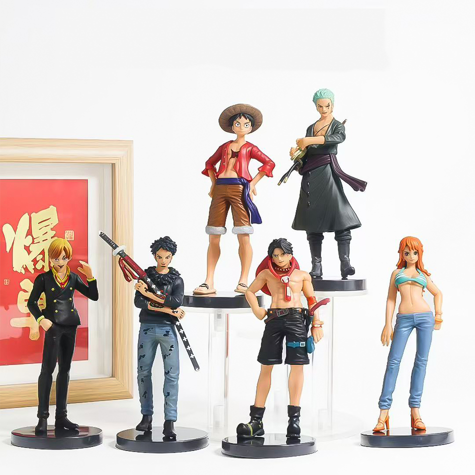 6pcs Anime One Piece Figures L - đánh giá và giá Model Kit One Piece Bandai