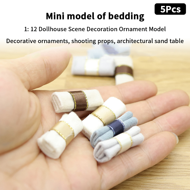 5Pcs 1/12 Dollhouse Mini Quilt - đánh giá và giá Model Kit Simulator