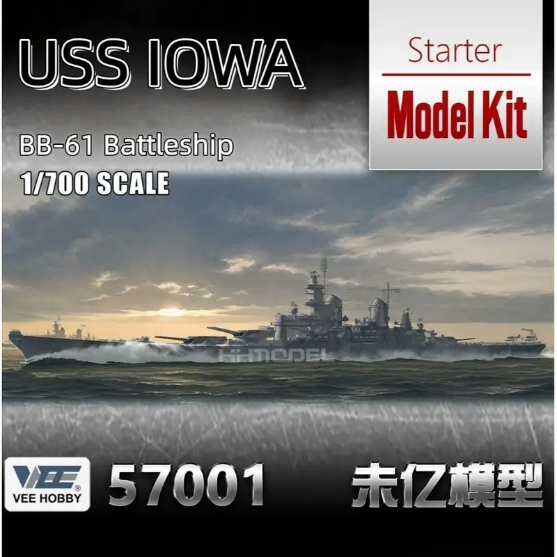 VEE HOBBY 57001 1/700 USS Iowa - đánh giá và giá Model Kit Uss Iowa