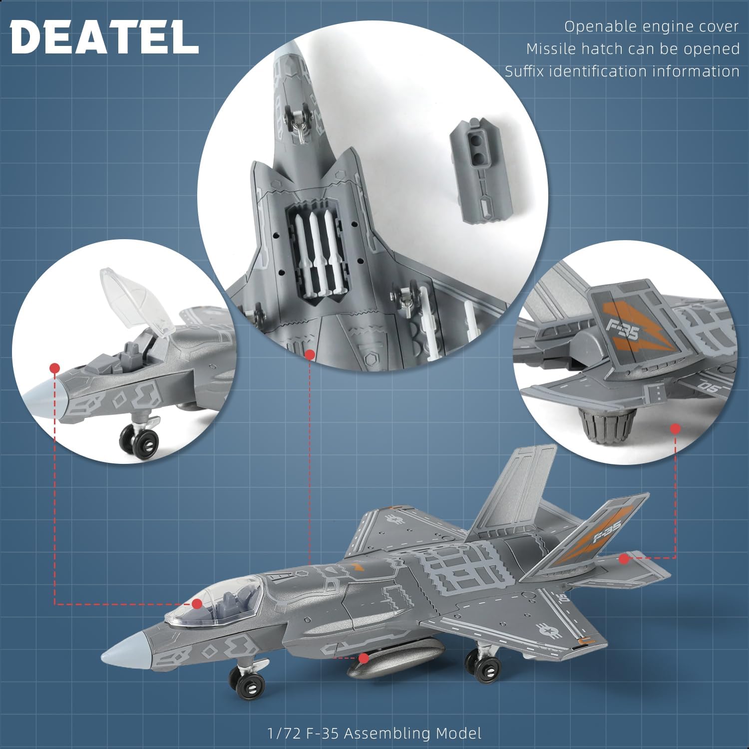 1:72 Scale F-35 Fighter Jet Qu - đánh giá và giá Model Kit Simulator