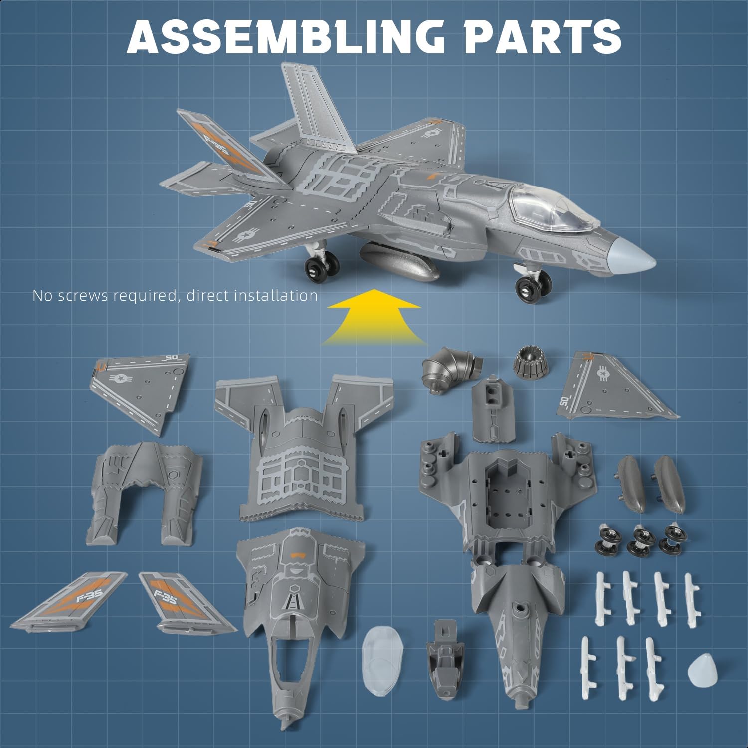 1:72 Scale F-35 Fighter Jet Qu - đánh giá và giá Model Kit Simulator