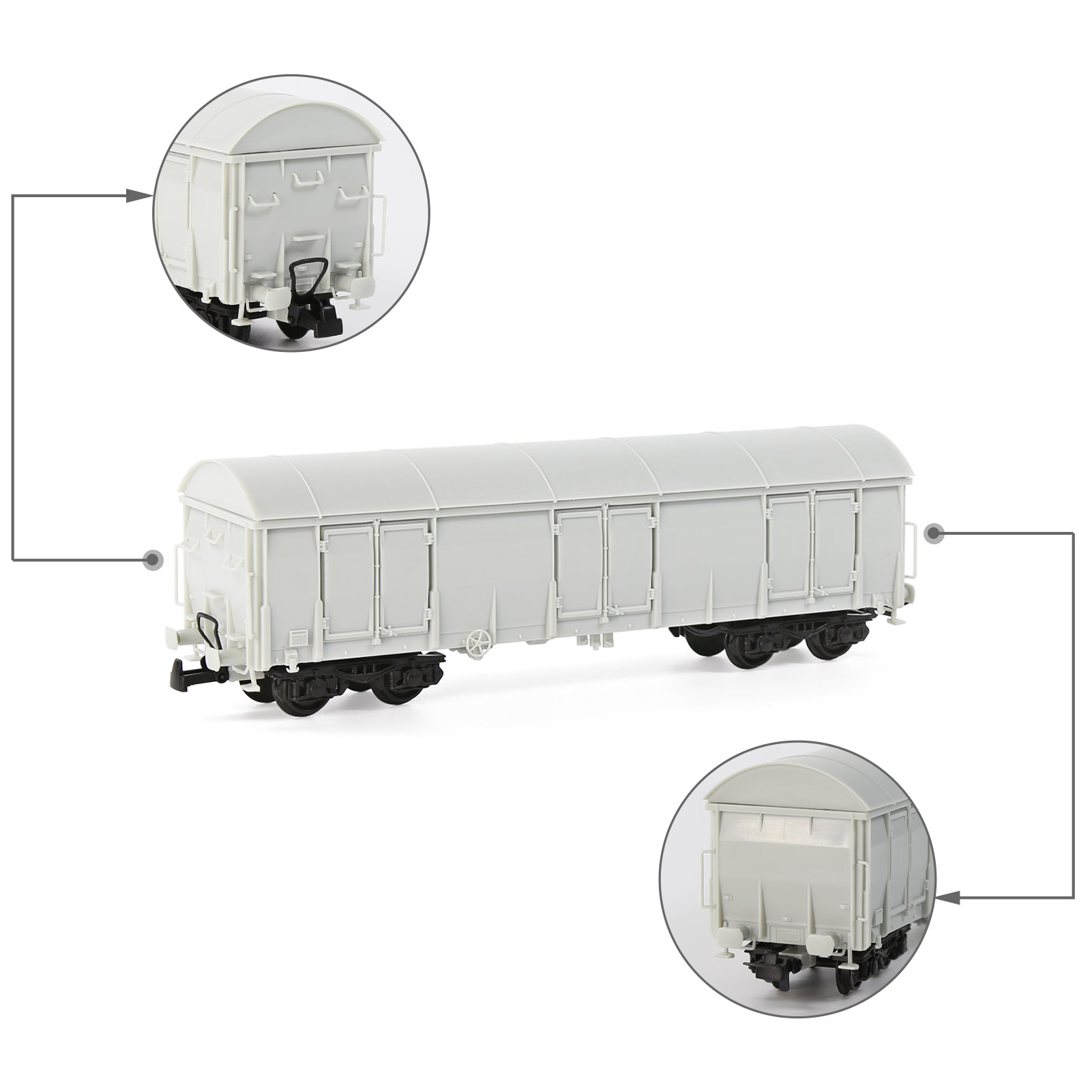 Evemodel HO Scale 1:87 Blank U - đánh giá và giá Model Kit Lugia