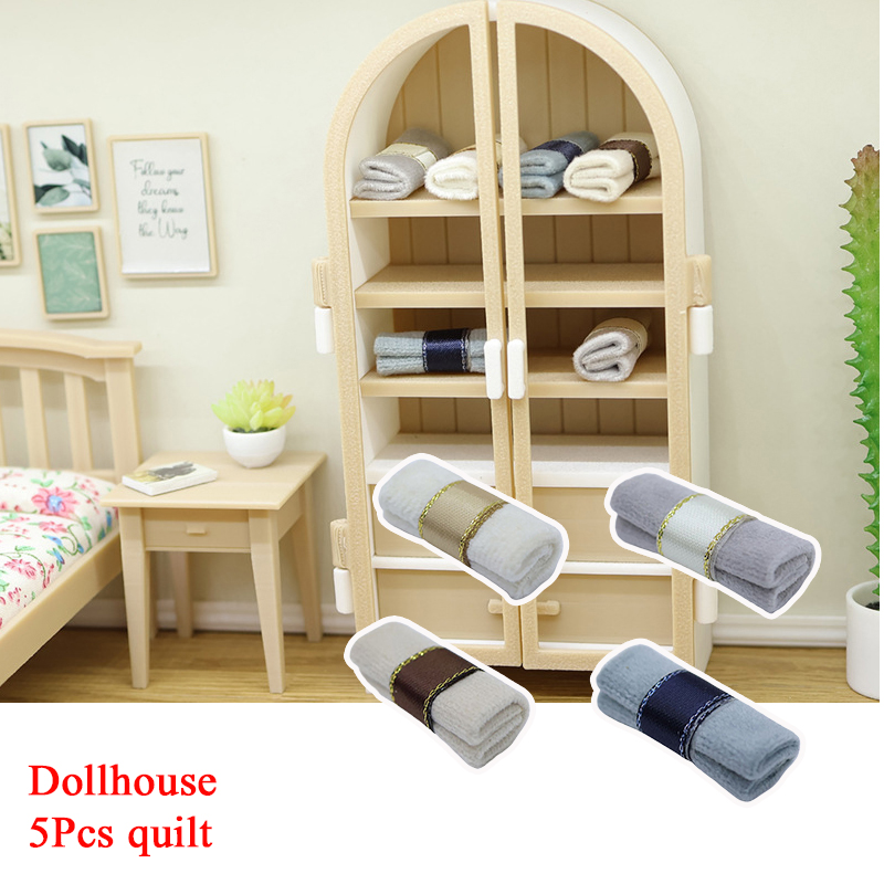 5Pcs 1/12 Dollhouse Mini Quilt - đánh giá và giá Model Kit Simulator